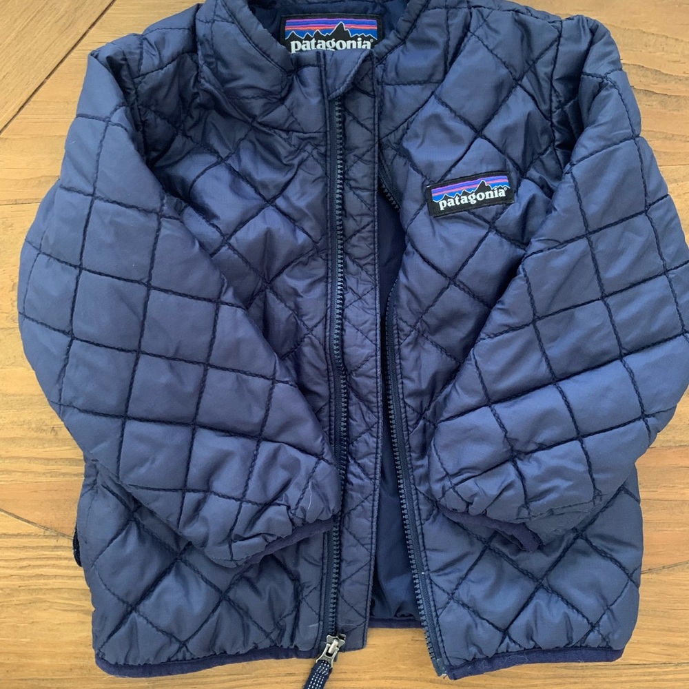 Patagonia Kids Quilted Puffer Jacket - Dark Blue